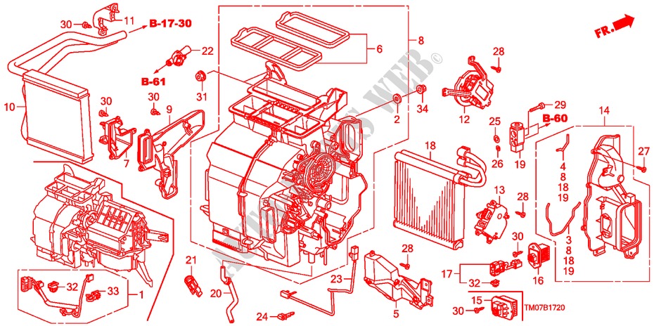 HEIZUNGSEINHEIT(LH) für Honda CITY 1.4ES 4 Türen 5 gang automatikgetriebe 2009