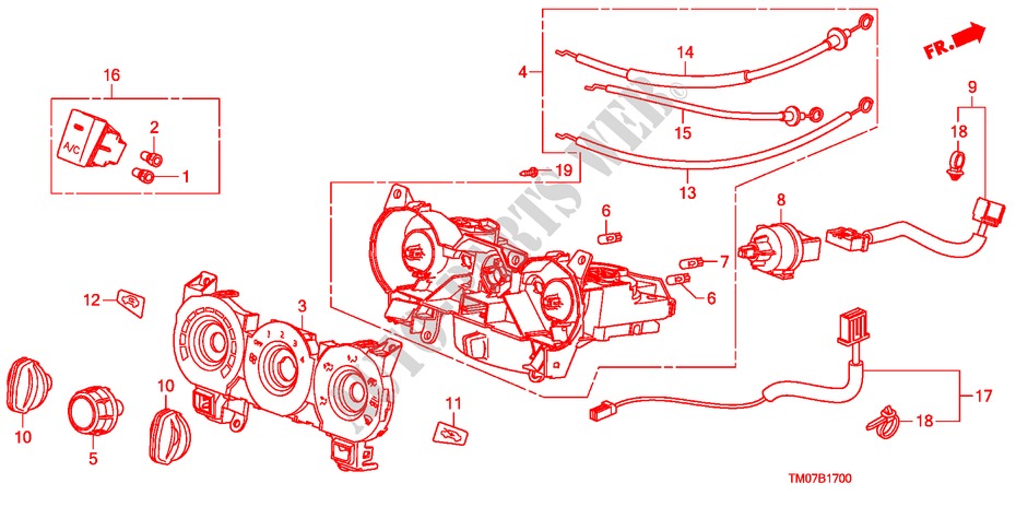 HEIZUNGSREGLER(LH) für Honda CITY LX-A 4 Türen 5 gang automatikgetriebe 2011