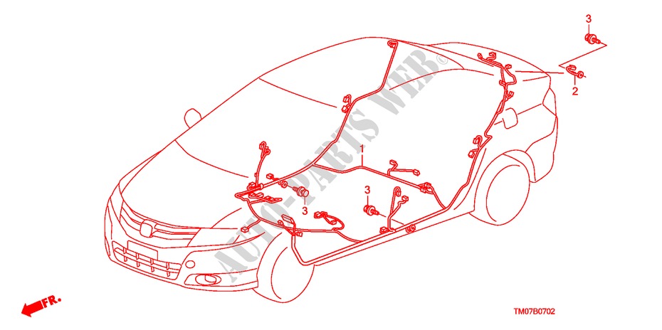KABELBAUM(3)(LH) für Honda CITY LX-A 4 Türen 5 gang automatikgetriebe 2011