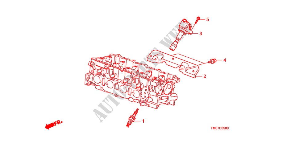 STOPFEN, OBERE SPULE/STOEPSEL für Honda CITY LX-A 4 Türen 5 gang automatikgetriebe 2011