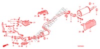 AUSPUFFROHR/SCHALLDAEMPFER für Honda INSIGHT COMFORT 5 Türen vollautomatische 2010