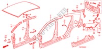 AUSSENBLECHE/TAFEL, HINTEN für Honda INSIGHT ES 5 Türen vollautomatische 2011