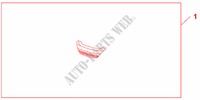 FR GRILLE LWR für Honda INSIGHT COMFORT 5 Türen vollautomatische 2011