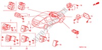 SCHALTER(LH) für Honda INSIGHT ELEGANCE 5 Türen vollautomatische 2011