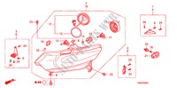 SCHEINWERFER(HALOGEN) für Honda INSIGHT ELEGANCE 5 Türen vollautomatische 2011