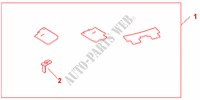 STANDARD FLOOR CARPETS   RHD für Honda INSIGHT SE 5 Türen vollautomatische 2010