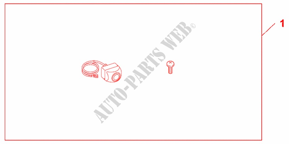 PARKING AID CAMER für Honda INSIGHT ELEGANCE 5 Türen vollautomatische 2011