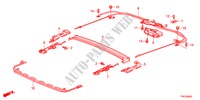 DACHGLEITTEILE für Honda CROSSTOUR EX 5 Türen 5 gang automatikgetriebe 2010
