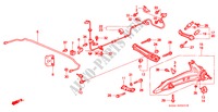 HINTEN STABILISATOR/ UNTERER ARM, HINTEN für Honda CIVIC GLI 3 Türen 5 gang-Schaltgetriebe 1997