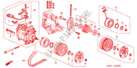 KLIMAANLAGE (KOMPRESSOR)(HADSYS) für Honda CIVIC GLI 3 Türen 4 gang automatikgetriebe 2000