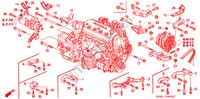 LICHTMASCHINENHALTERUNG/ MOTORVERSTAERKUNG für Honda CIVIC GLI 3 Türen 5 gang-Schaltgetriebe 1997