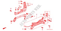 VORNE SITZKOMPONENTEN (R.)(1) für Honda CIVIC EXI 3 Türen 4 gang automatikgetriebe 1999