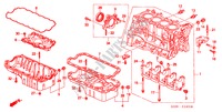 ZYLINDERBLOCK/OELWANNE (SOHC/SOHC VTEC) für Honda CIVIC GLI 3 Türen 5 gang-Schaltgetriebe 1997