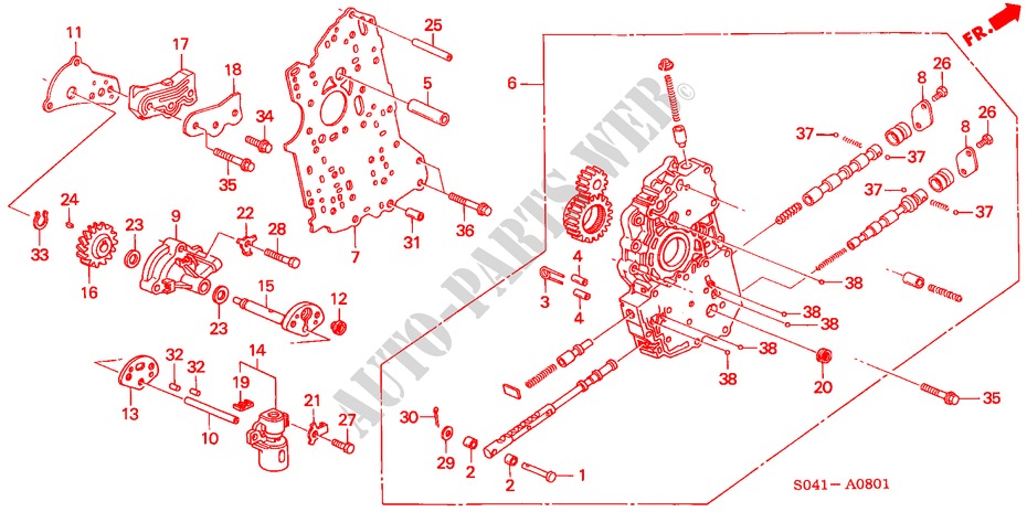 HAUPTVENTILKOERPER(S4MA) (2) für Honda CIVIC EXI 3 Türen 4 gang automatikgetriebe 1999