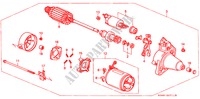 ANLASSER(DENSO) für Honda CIVIC GLI 4 Türen 5 gang-Schaltgetriebe 1997