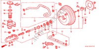 HAUPTBREMSZYLINDER/ MASTER POWER für Honda CIVIC VTI 4 Türen 4 gang automatikgetriebe 1999