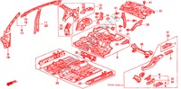 INNENBLECHE für Honda CIVIC EXI 4 Türen 4 gang automatikgetriebe 1997