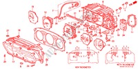 KOMBIINSTRUMENT BAUTEILE für Honda CIVIC EXI 4 Türen 5 gang-Schaltgetriebe 1999