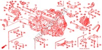 LICHTMASCHINENHALTERUNG/ MOTORVERSTAERKUNG für Honda CIVIC GLI 4 Türen 4 gang automatikgetriebe 1999