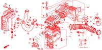 LUFTFILTER(SOHC VTEC) (DOHC VTEC) für Honda CIVIC GLI 4 Türen 4 gang automatikgetriebe 1997