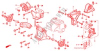 MOTORBEFESTIGUNGEN(MT) (SIR) für Honda CIVIC SIR 4 Türen 5 gang-Schaltgetriebe 1997