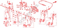 PEDAL(RH) für Honda CIVIC EXI 4 Türen 5 gang-Schaltgetriebe 1999