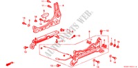VORNE SITZKOMPONENTEN (R.)(HOEHENEINSTELLER) für Honda CIVIC GLI 4 Türen 4 gang automatikgetriebe 1999