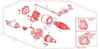 ANLASSER(MITSUBA) für Honda CIVIC SIR 4 Türen 5 gang-Schaltgetriebe 2000