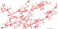AUSPUFFROHR für Honda CIVIC SIR 4 Türen 5 gang-Schaltgetriebe 2000
