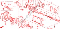 HINTERRADBREMSE(SCHEIBE) für Honda CIVIC GLI 4 Türen 5 gang-Schaltgetriebe 2000