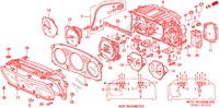 KOMBIINSTRUMENT BAUTEILE für Honda CIVIC GLI 4 Türen 4 gang automatikgetriebe 2000