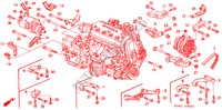 LICHTMASCHINENHALTERUNG/ MOTORVERSTAERKUNG für Honda CIVIC EX 4 Türen 4 gang automatikgetriebe 2000