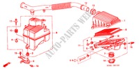 LUFTFILTER (1.5L SOHC) für Honda CIVIC LXI 4 Türen 5 gang-Schaltgetriebe 2000