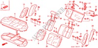 RUECKSITZ (EX/EXI/GLI/VTI/SIR) für Honda CIVIC EX 4 Türen 4 gang automatikgetriebe 2000