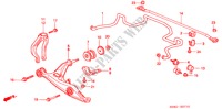 STABILISATOR, VORNE/ UNTERER ARM, VORNE für Honda CIVIC EXI 4 Türen 4 gang automatikgetriebe 2000