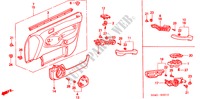 TUERVERKLEIDUNG, VORNE(LH) für Honda CIVIC VTI 4 Türen 4 gang automatikgetriebe 2000