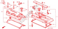 ZYLINDERKOPFDECKEL für Honda CIVIC EX 4 Türen 4 gang automatikgetriebe 2000