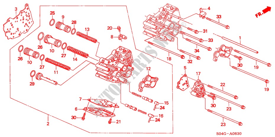 SERVOGEHAEUSE(1.5L SOHC) für Honda CIVIC LXI 4 Türen 4 gang automatikgetriebe 2000