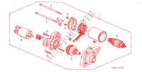 ANLASSER(MITSUBA) für Honda HR-V 4WD 5 Türen 5 gang-Schaltgetriebe 2001