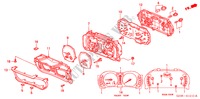 KOMBIINSTRUMENT BAUTEILE für Honda HR-V 4WD 5 Türen 5 gang-Schaltgetriebe 2001
