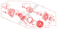 LICHTMASCHINE(MITSUBISHI) für Honda HR-V 4WD 5 Türen 5 gang-Schaltgetriebe 2001