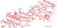 STOSSFAENGER( '01) für Honda HR-V 4WD 5 Türen 5 gang-Schaltgetriebe 2001
