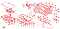 ZYLINDERBLOCK/OELWANNE für Honda HR-V 4WD 5 Türen 5 gang-Schaltgetriebe 2001