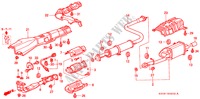 AUSPUFFROHR(DOHC/ATTS) für Honda PRELUDE VTI-R 2 Türen 5 gang-Schaltgetriebe 1998