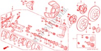 HINTERRADBREMSE(SCHEIBE) für Honda PRELUDE SI 2 Türen 4 gang automatikgetriebe 1998