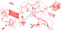 KLIMAANLAGE (SCHLAEUCHE/LEITUNGEN) (LH) für Honda PRELUDE 2.0I 2 Türen 4 gang automatikgetriebe 1998