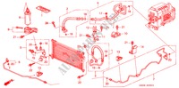 KLIMAANLAGE (SCHLAEUCHE/LEITUNGEN) (RH) für Honda PRELUDE SI 2 Türen 5 gang-Schaltgetriebe 2001