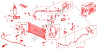 KLIMAANLAGE (SCHLAEUCHE/LEITUNGEN) (RH) für Honda PRELUDE SI 2 Türen 4 gang automatikgetriebe 1998
