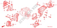 MOTORBEFESTIGUNGEN(MT) für Honda PRELUDE 2.0I 2 Türen 5 gang-Schaltgetriebe 1998