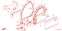 TUERTAFELN für Honda PRELUDE SI 2 Türen 4 gang automatikgetriebe 1998